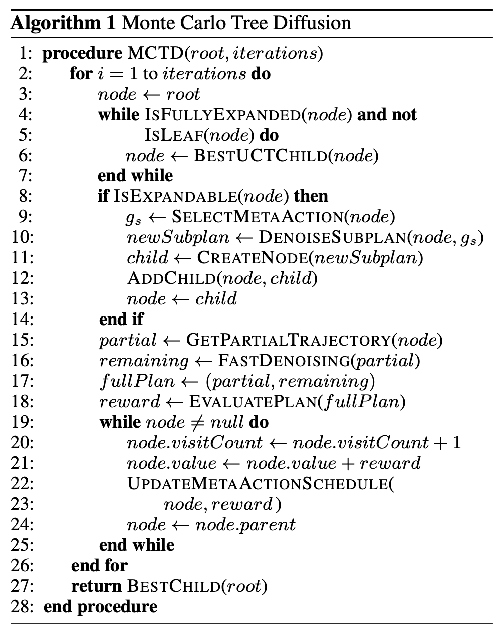 MCTD Algorithm